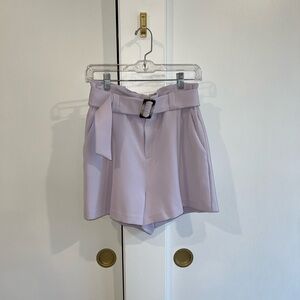 Lavender High-Waisted Women's Shorts